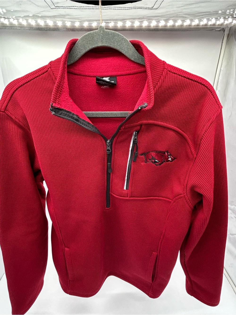 Colosseum Campus Heritage Arkansas Razorbacks 1/4 Zip Pullover Medium